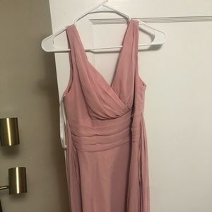 Bridesmaids dress - surplice tank long chiffon